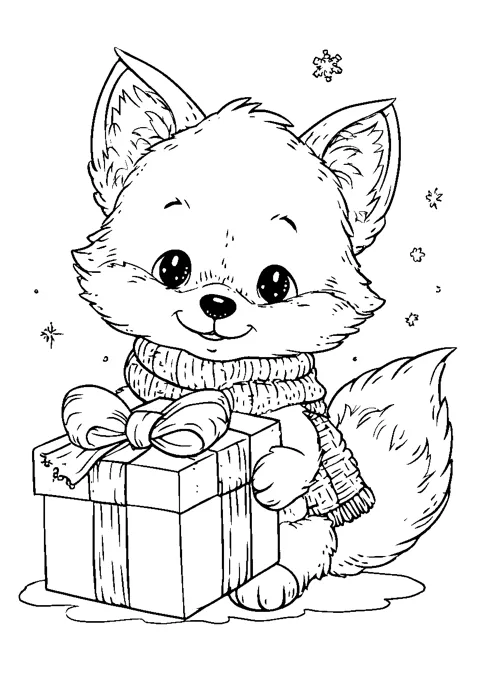 Coloriage : Le cadeau de Lumi